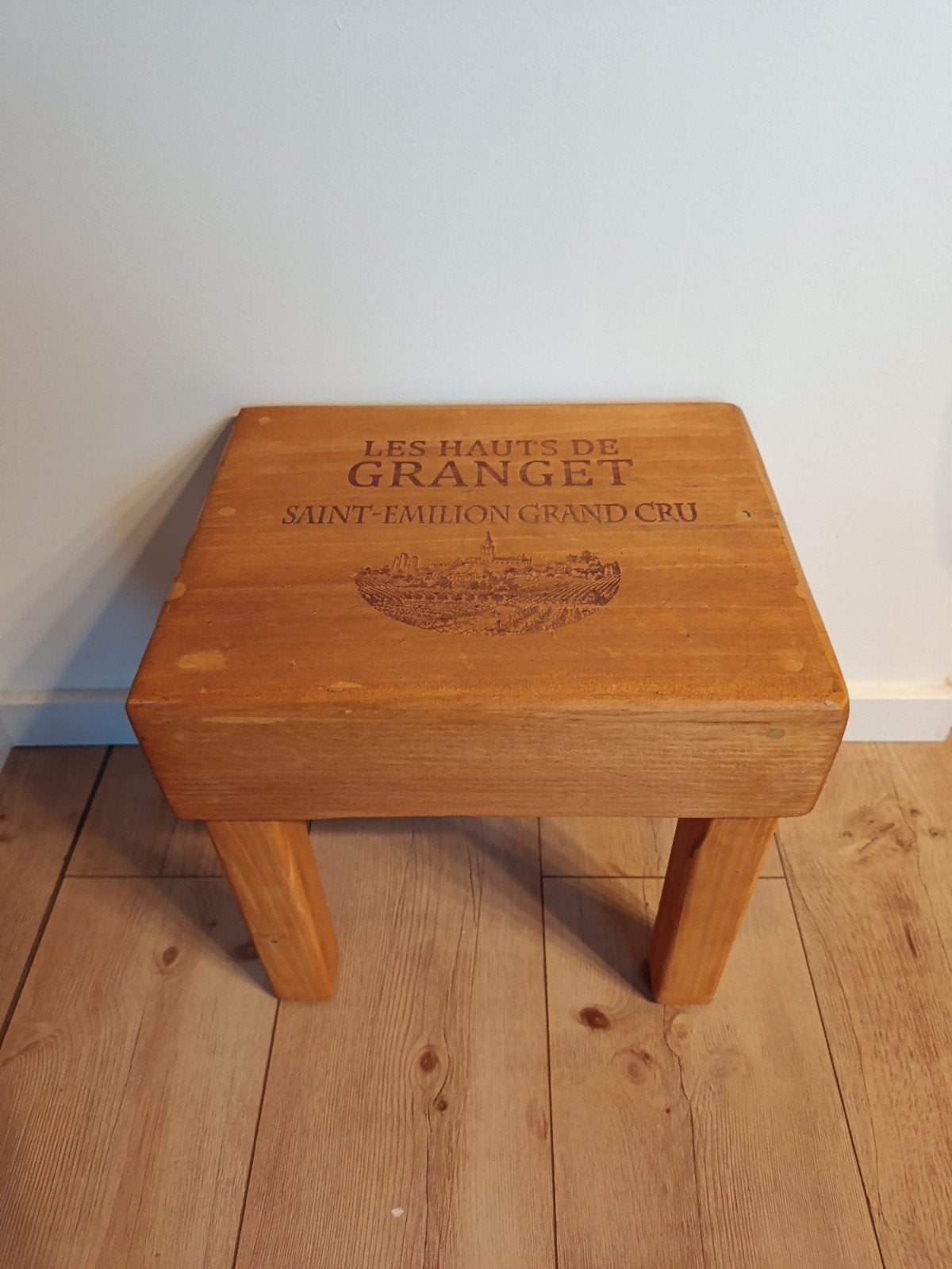 Unieke handgemaakte vintage kruk, Ophalen, Hout