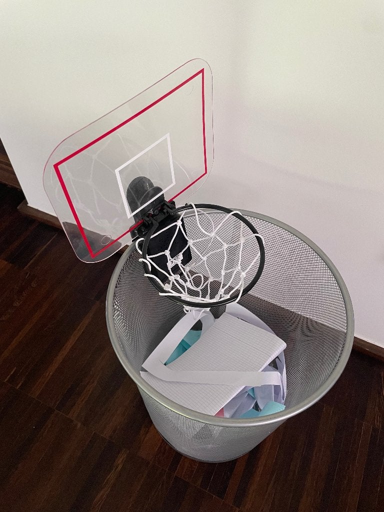 Basketbalring voor op vuilbak met luidspreker, Ophalen of Verzenden, Nieuw, Ring, Bord of Paal