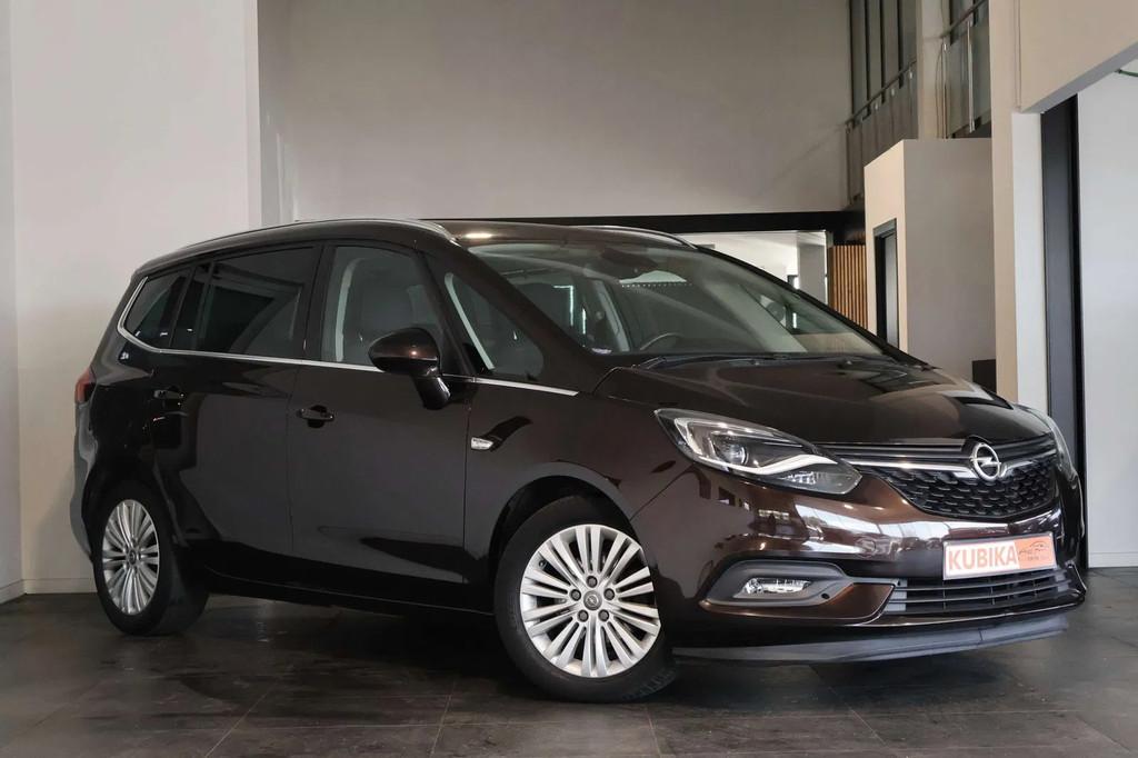 Opel Zafira Tourer Zafira 1.4 Turbo Navi CruiseC Camera Gara, Auto's, 4 cilinders, Bruin, Leder, Bedrijf