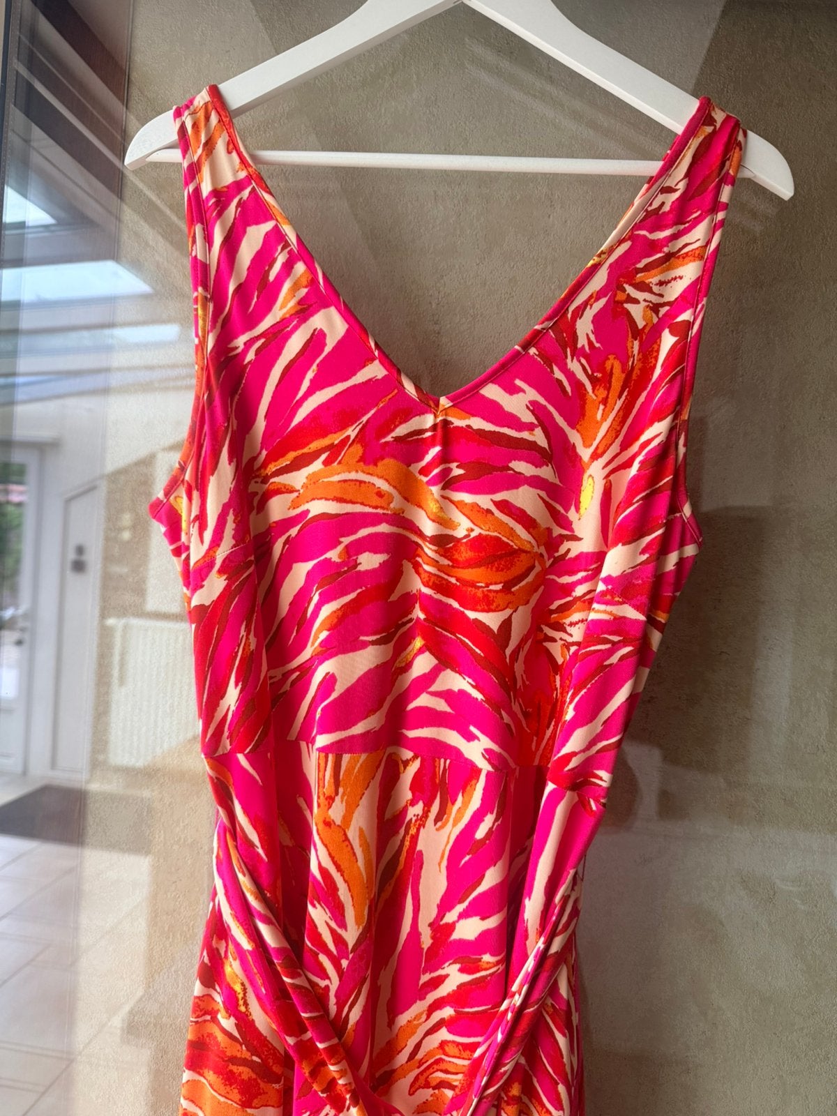 lange damesjurk, Kleding | Dames, Gelegenheidskleding, Ophalen, Overige typen, Meerkleurig, Maat 46/48 (XL) of groter