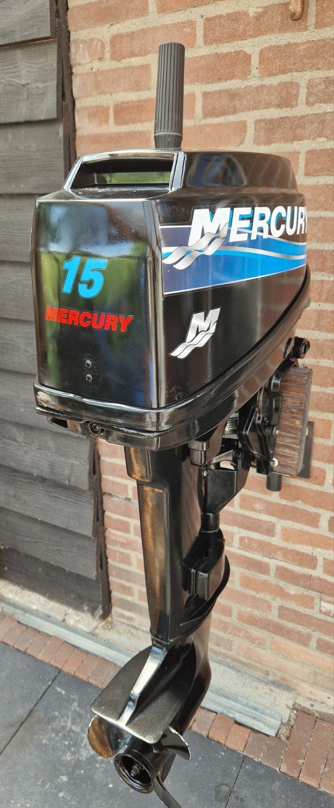 Mercury 15pk kortstaart op knuppel, Ophalen of Verzenden, Buitenboordmotor