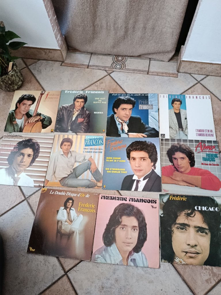 Lot de  11 Vinyles de Frédéric François, CD & DVD, 12 pouces, Enlèvement ou Envoi, 1980 - 1989, Utilisé