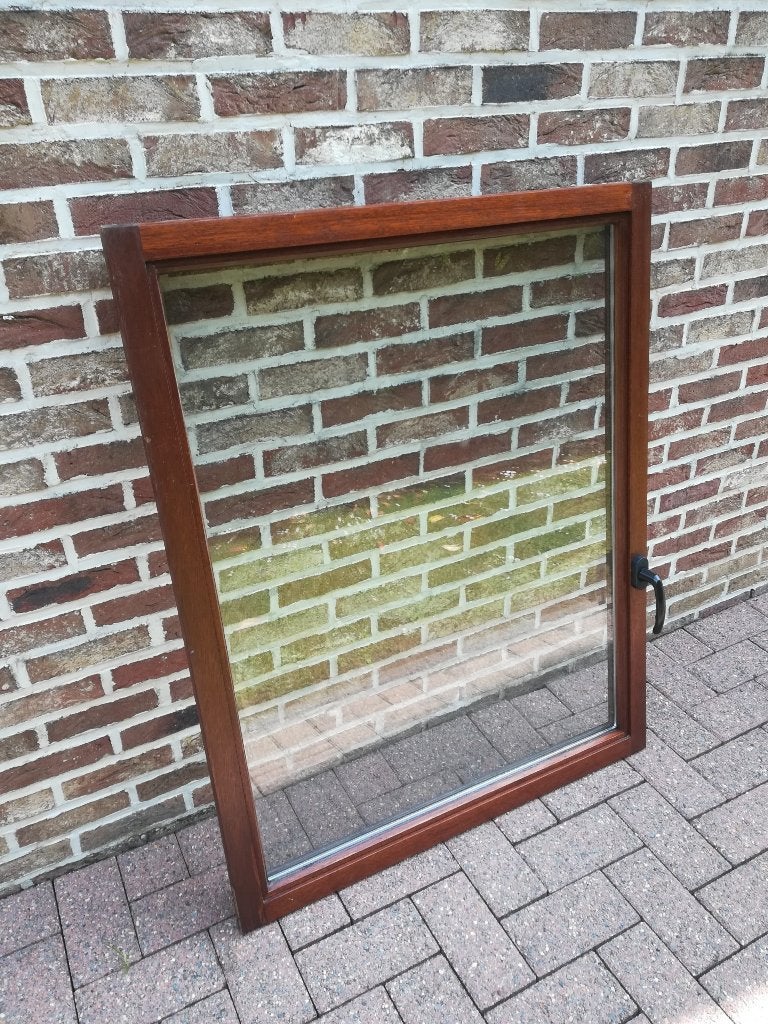 châssis FIXE en bois double vitrage, Bricolage & Construction, Vitres, Châssis & Fenêtres, Enlèvement, Comme neuf, Fenêtre de façade ou Vitre