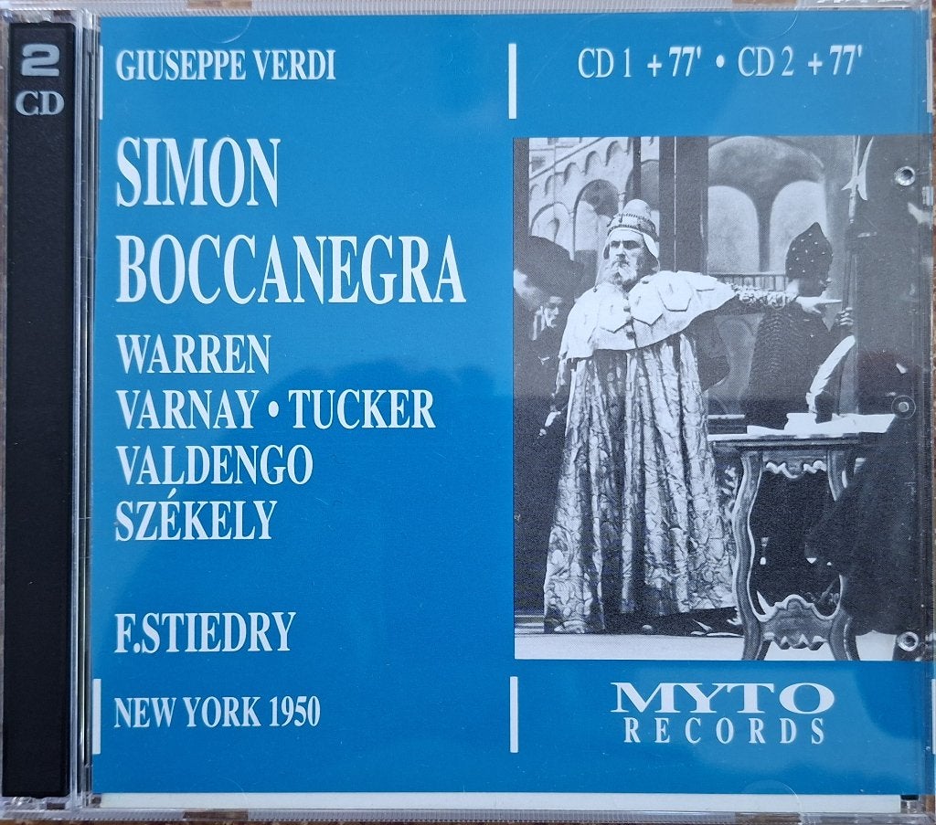 Giuseppe Verdi – Simon Boccanegra - 2x Cd, Ophalen of Verzenden, Zo goed als nieuw, Verdi, Inclusief boekje