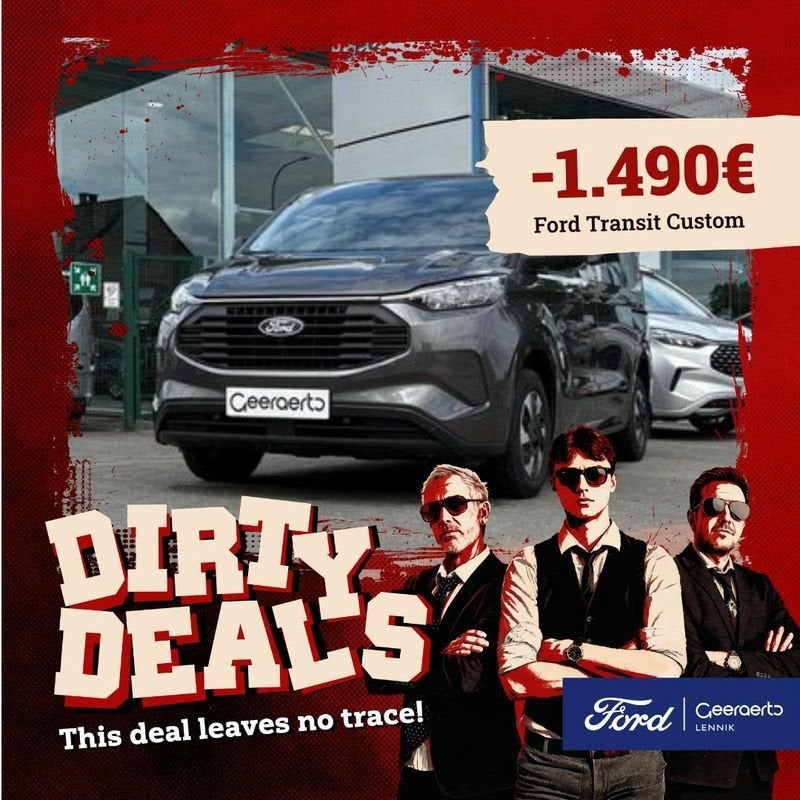 Ford Transit Custom, Zwart, 4 cilinders, Plug-in hybride, Bedrijf