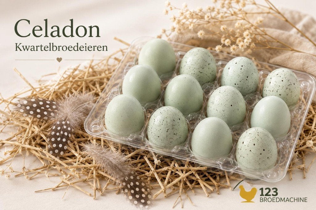 Celadon kwartel broedeieren of voor consumptie, Dieren en Toebehoren