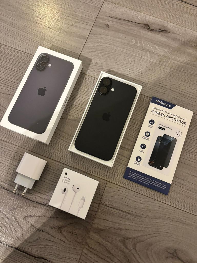 Nieuwe iPhone 16 plus 128GB, Telecommunicatie, Mobiele telefoons | Apple iPhone, Nieuw, iPhone 16 Plus, Zwart, Ophalen of Verzenden