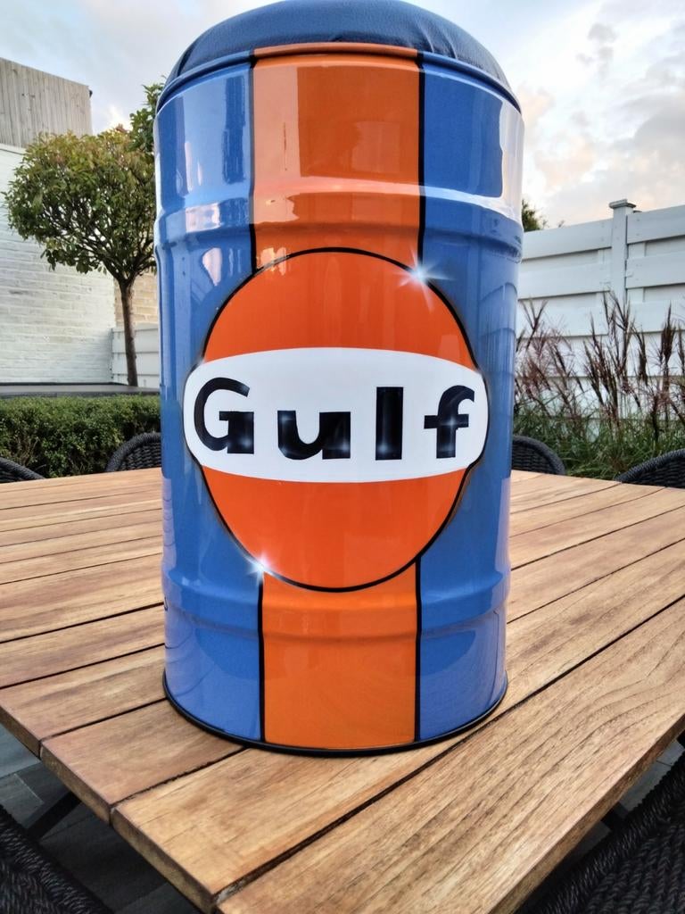 Zit vatje van Gulf airbrush gespoten, Antiquités & Art, Enlèvement