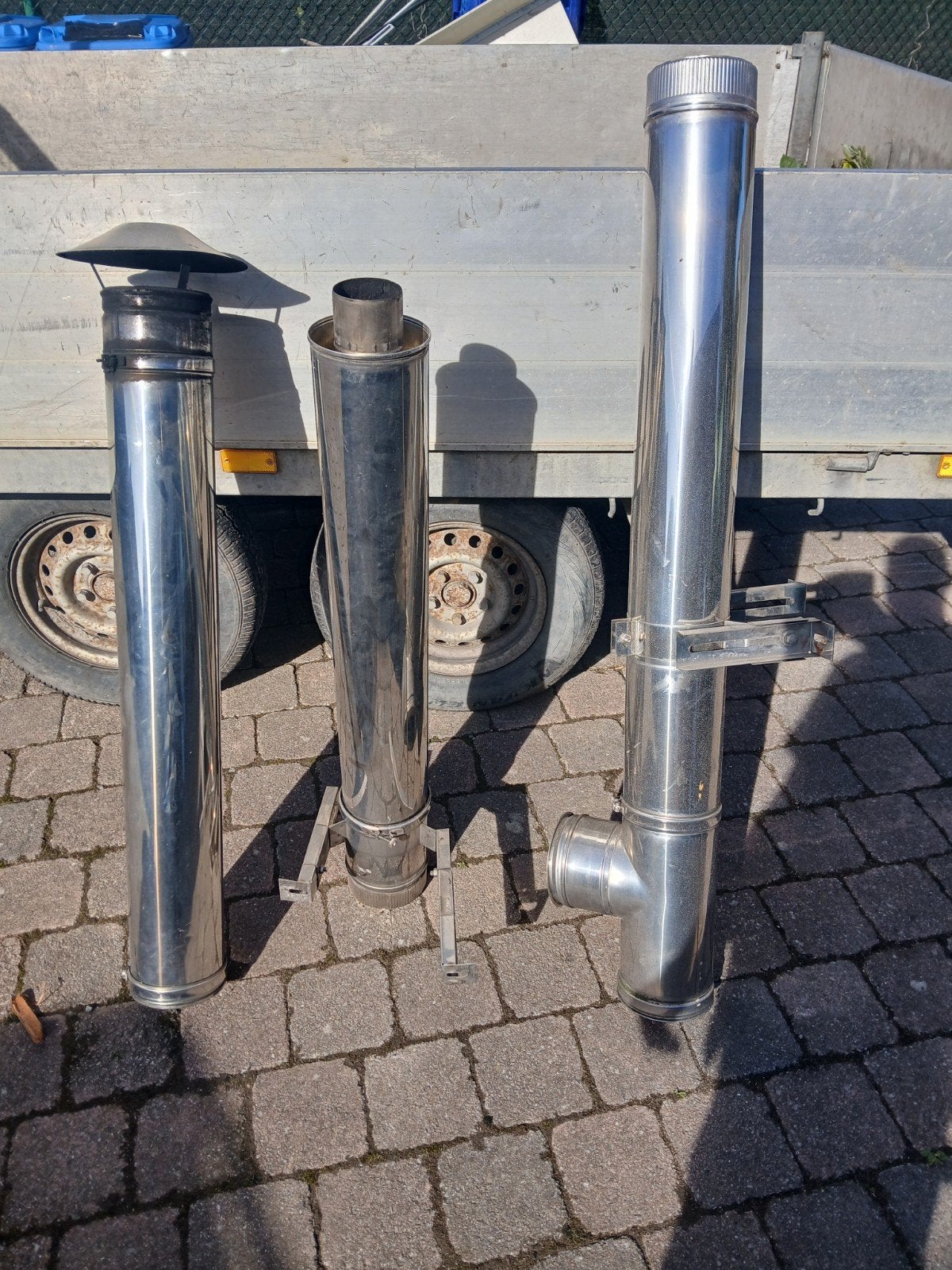 inox dubbelwandige schouwbuis, Ophalen of Verzenden, Inox