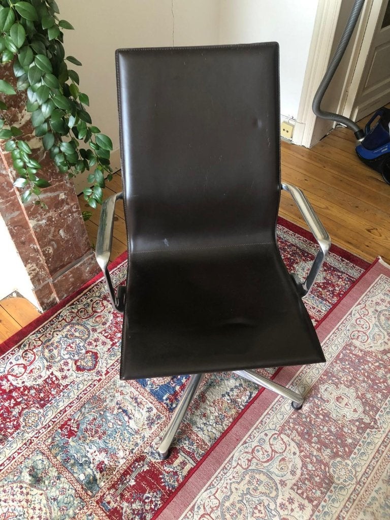 Chaise de bureau, marque ICF, made in Italy, Enlèvement, Utilisé, Noir, Chaise de bureau