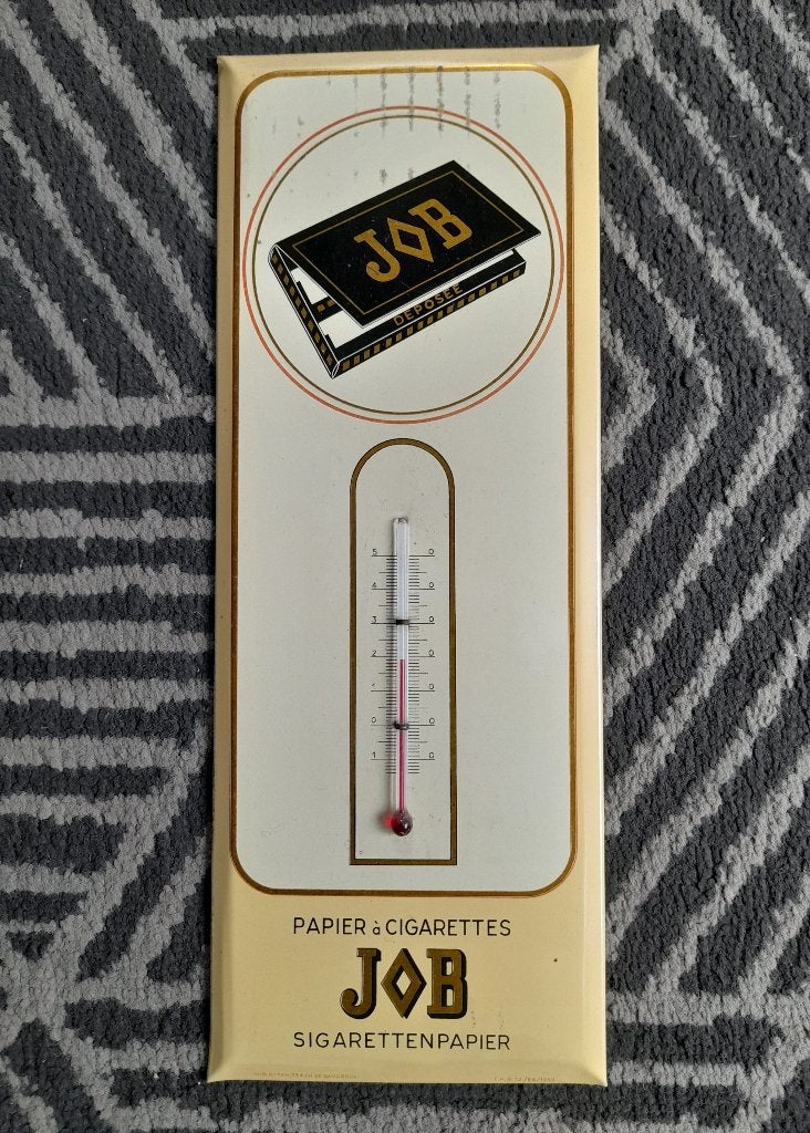 Blikken thermometer JOB  -  1959, Envoi, Utilisé