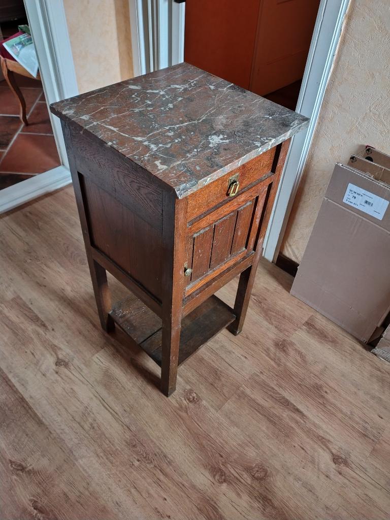 Table de chevet rustique, Enlèvement