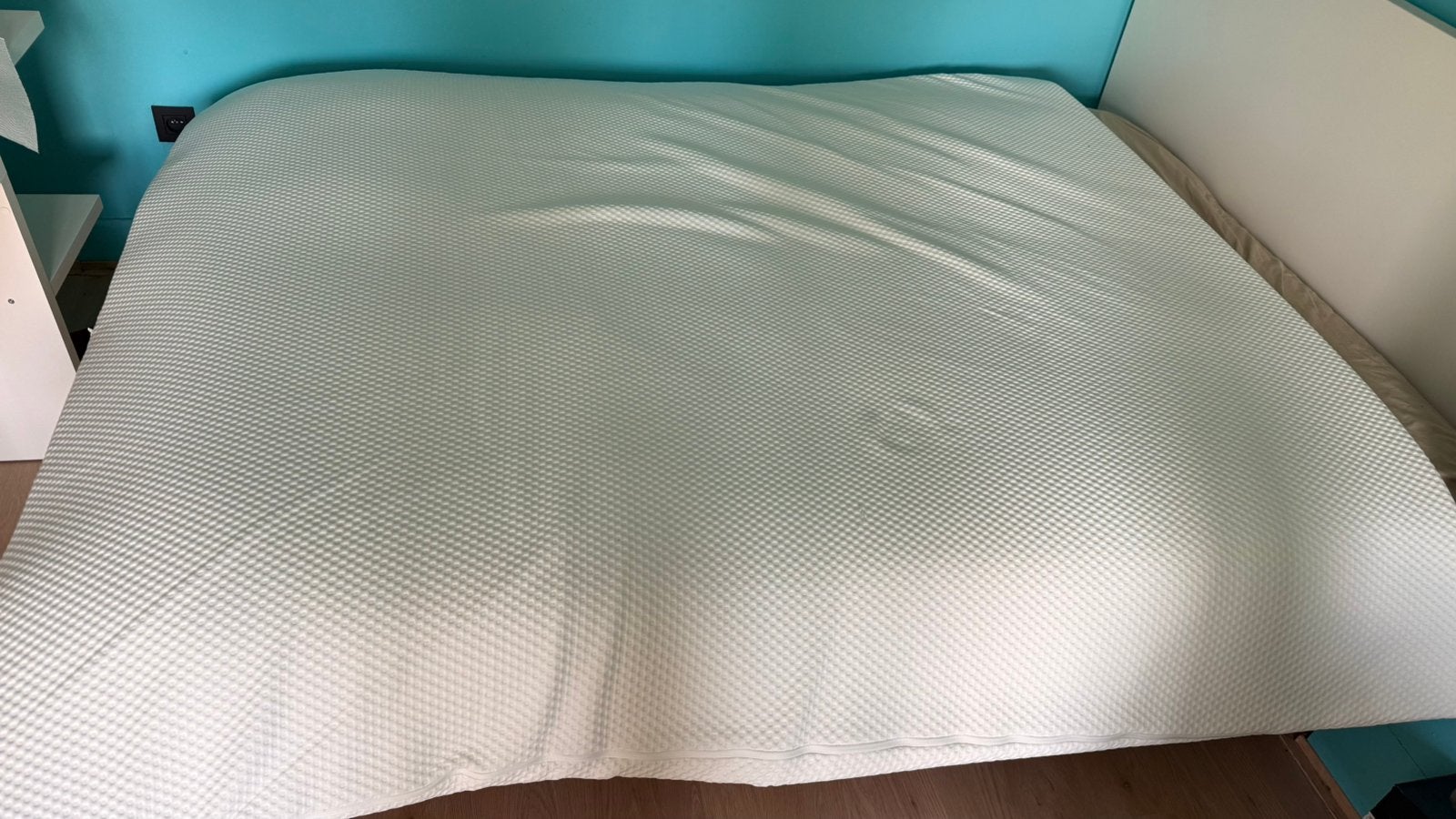 Topper ikea bed, Ophalen, Gebruikt, Wit, Tweepersoons