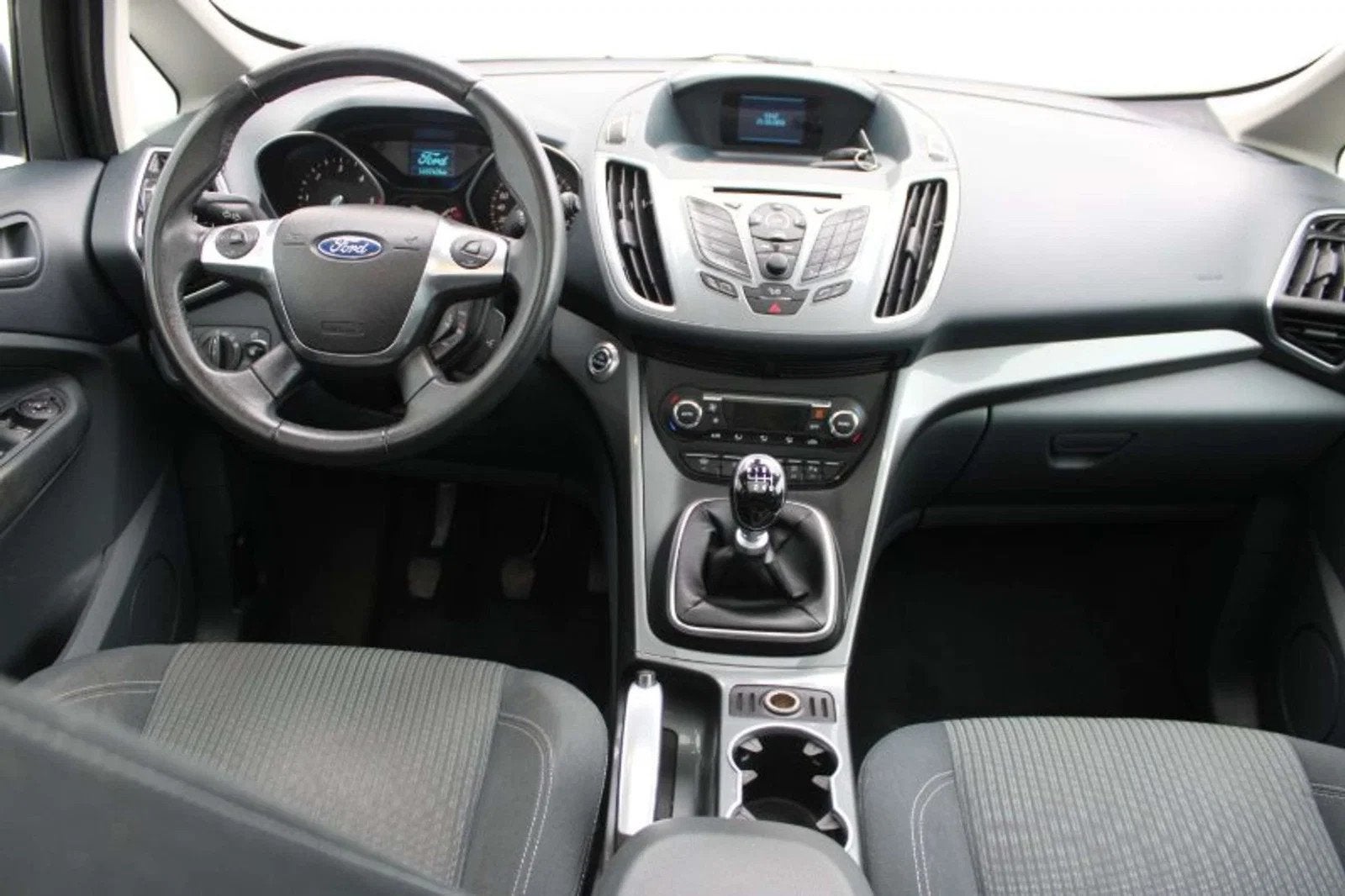 Ford C-MAX C-Max 1.6 TDCi Airco/Pano 1JAAR garantie!, Auto's, Euro 5, Stof, Zwart, 4 cilinders