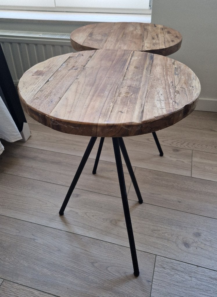 Nachttafeltjes in hout, 45 à 65 cm, Enlèvement, Utilisé, 55 à 70 cm