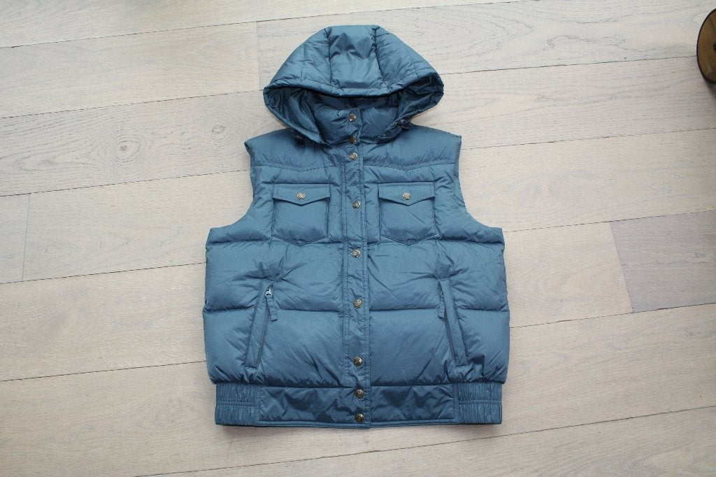 mooie petrol-kleurige bodywarmer van River Woods, maat M, Taille 38/40 (M), Enlèvement ou Envoi, River Woods, Comme neuf