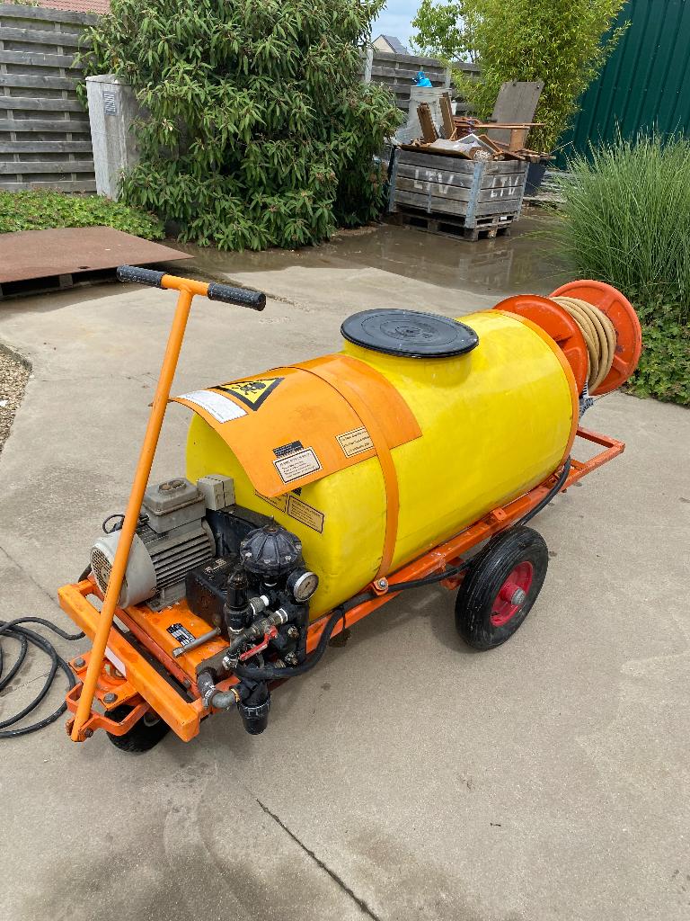 Sproeiwagen en elektrische haspel, Tuin en Terras, Ophalen, Gebruikt, Rond, Overige materialen