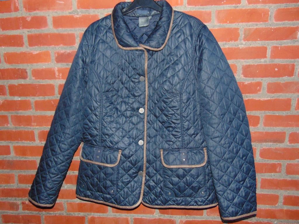 Lichte gewatteerde jas nieuwstaat, Kleding | Dames, Jassen | Zomer, Ophalen of Verzenden, Zo goed als nieuw, Maat 38/40 (M), Blauw