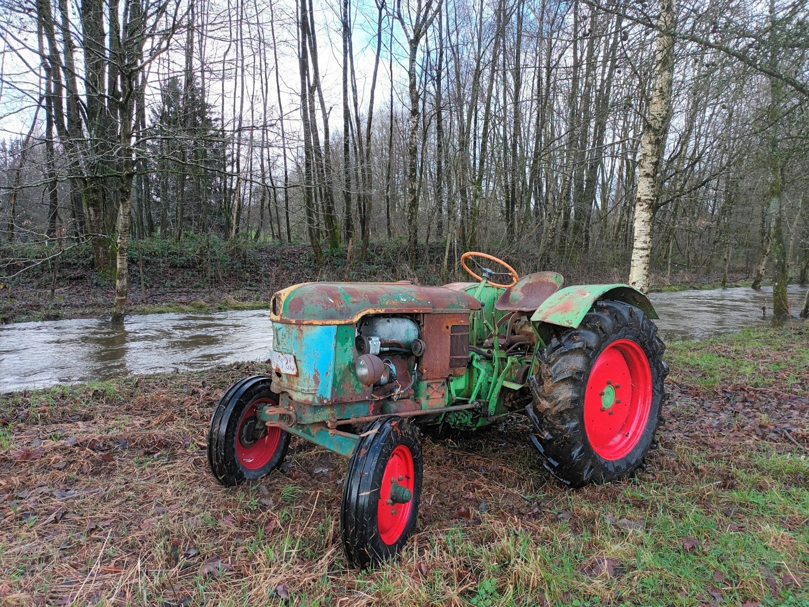 Tracteur deutz, Enlèvement