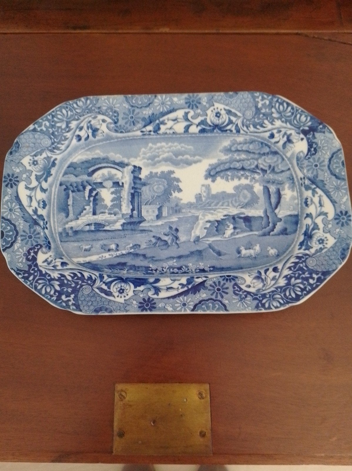 Antiek serveer schaaltje Copeland Eng. ca 1890/1920 gemerkt, Antiquités & Art, Enlèvement ou Envoi