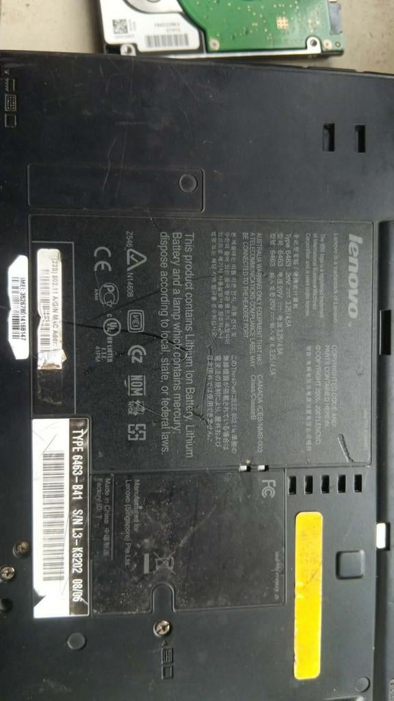 À vendre, Lenovo ThinkPad T61 pour pièces ou réparation, Informatique & Logiciels, Serveurs