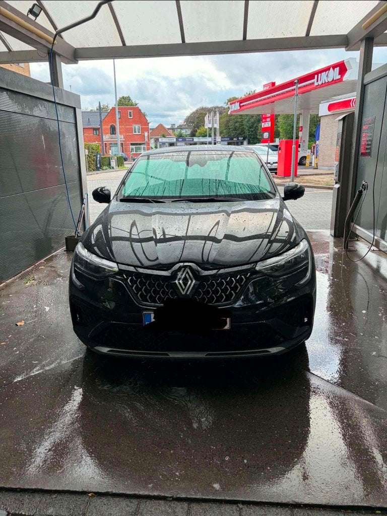 Arkana Renault e tech hybride, Parkeerassistent, Leder en Stof, Zwart, 5 zetels
