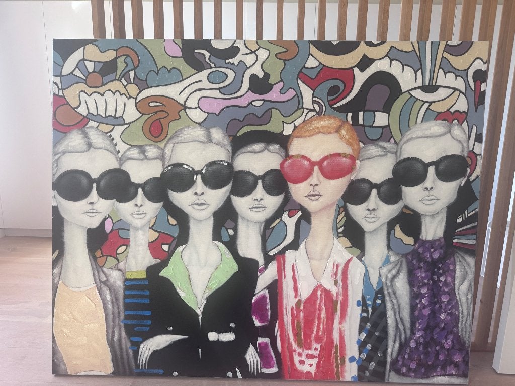 Olieverfschilderij Kare design, Antiquités & Art, 120 cm, Tableau/impression, Autres matériaux, Enlèvement