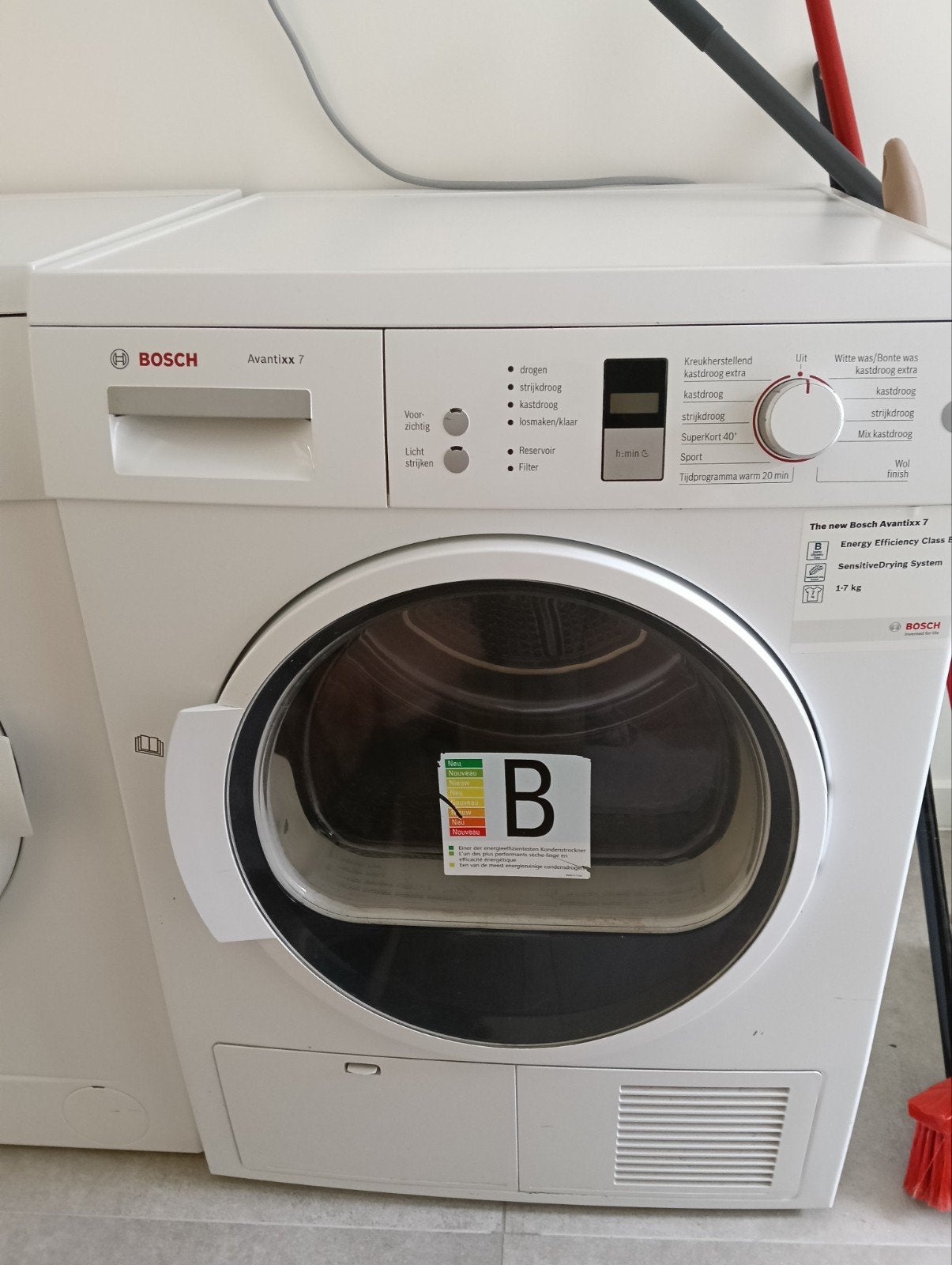 Dryer/Sèche-linge, 6 tot 8 kg, Ophalen, Zo goed als nieuw, Voorlader