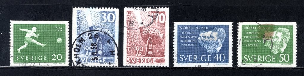 ZWEDEN Jaar 1958-1961 gestempeld, Verzenden, Zweden, Gestempeld