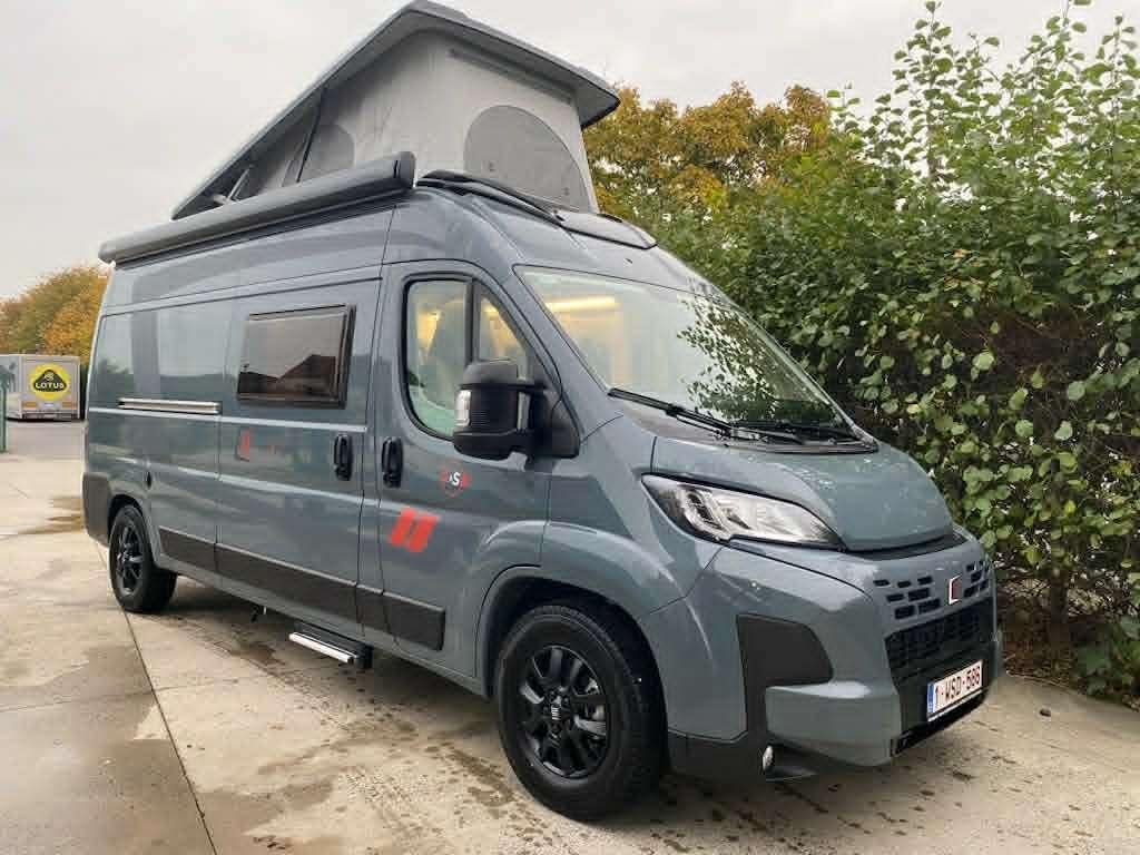 Challenger F&S Pop updak ( 5 personen) Fiat, Caravans en Kamperen, Buscamper of Camperbus, Ringverwarming, Fiat, Luifel