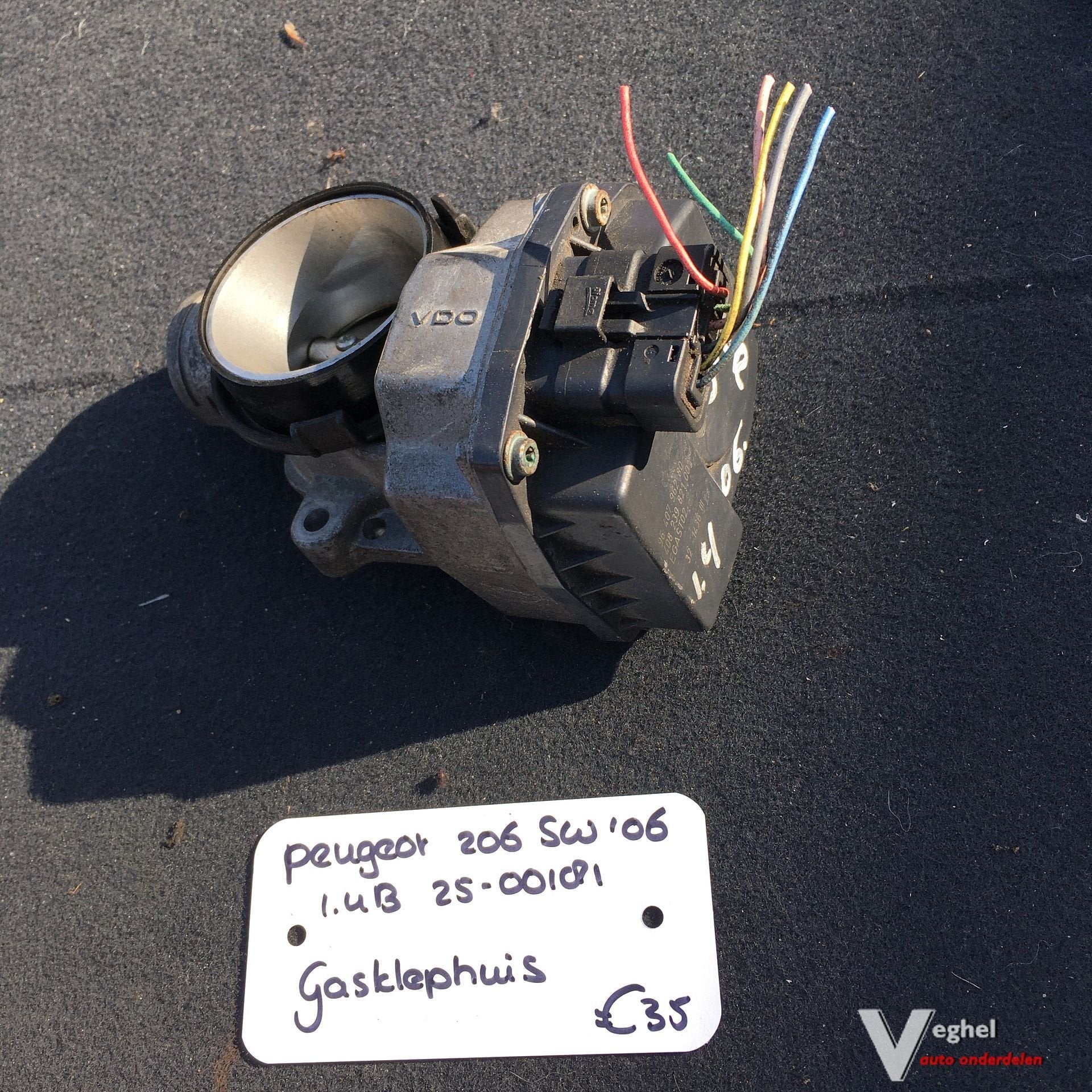 Peugeot 206 SW 1.4 Benzine 2006 2500181   Gasklephuis, -, Utilisé, -, -