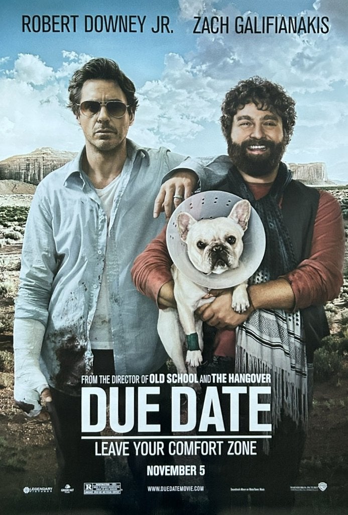 Originele filmposter Due Date (2010), Ophalen of Verzenden, Zo goed als nieuw, Film en Tv