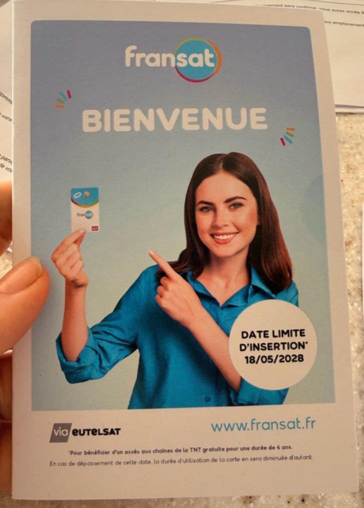Carte fransat neuve jamais utilisé, Enlèvement, Neuf, Accessoires d'antenne (parabolique)