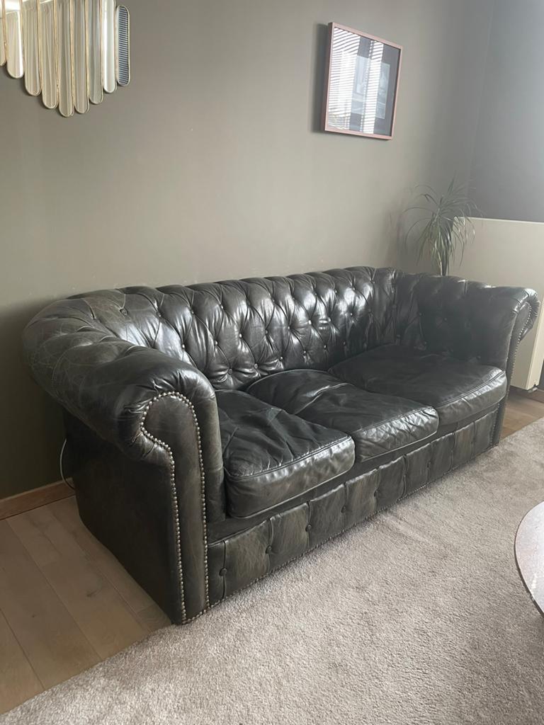Chesterfield, Huis en Inrichting, Zetels | Zetels, Ophalen, Gebruikt, Cesterfield, 100 tot 125 cm