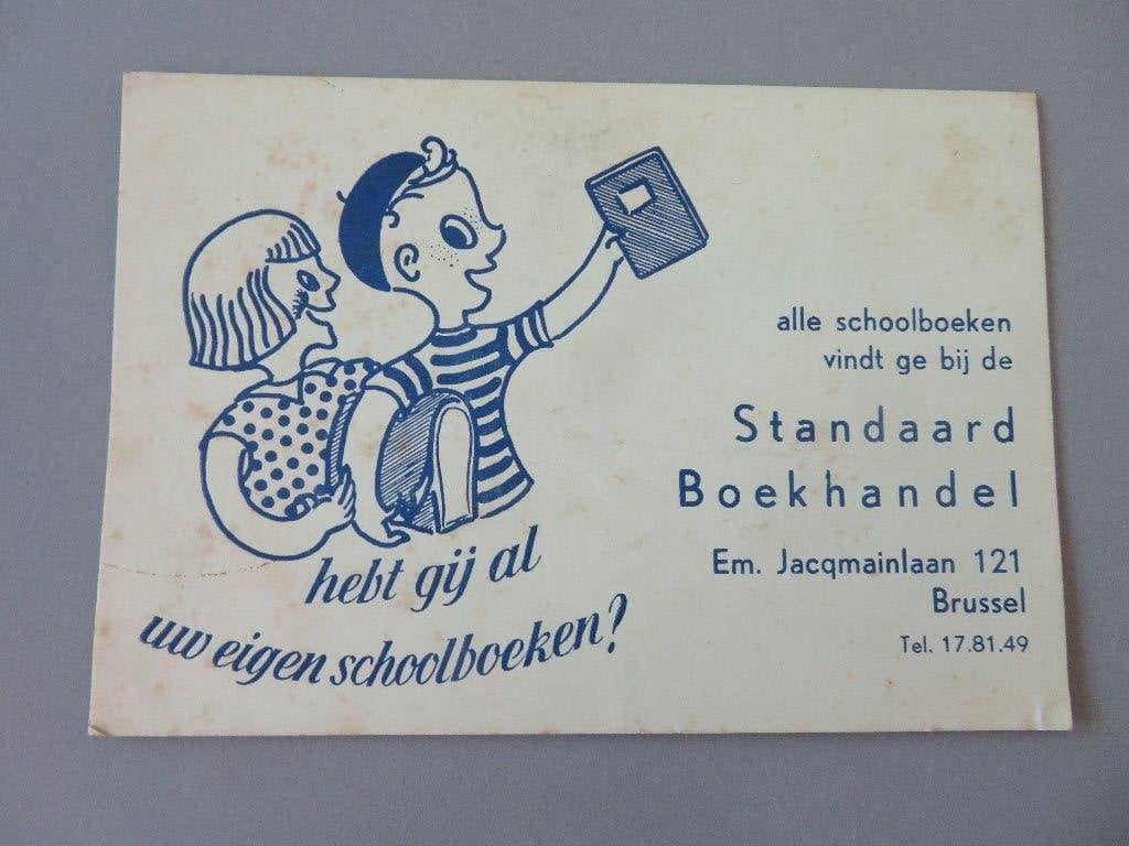 oude buvard vloeipapier Standaard Boekhandel Brussel, Collections, Enlèvement ou Envoi, Comme neuf, Autres types