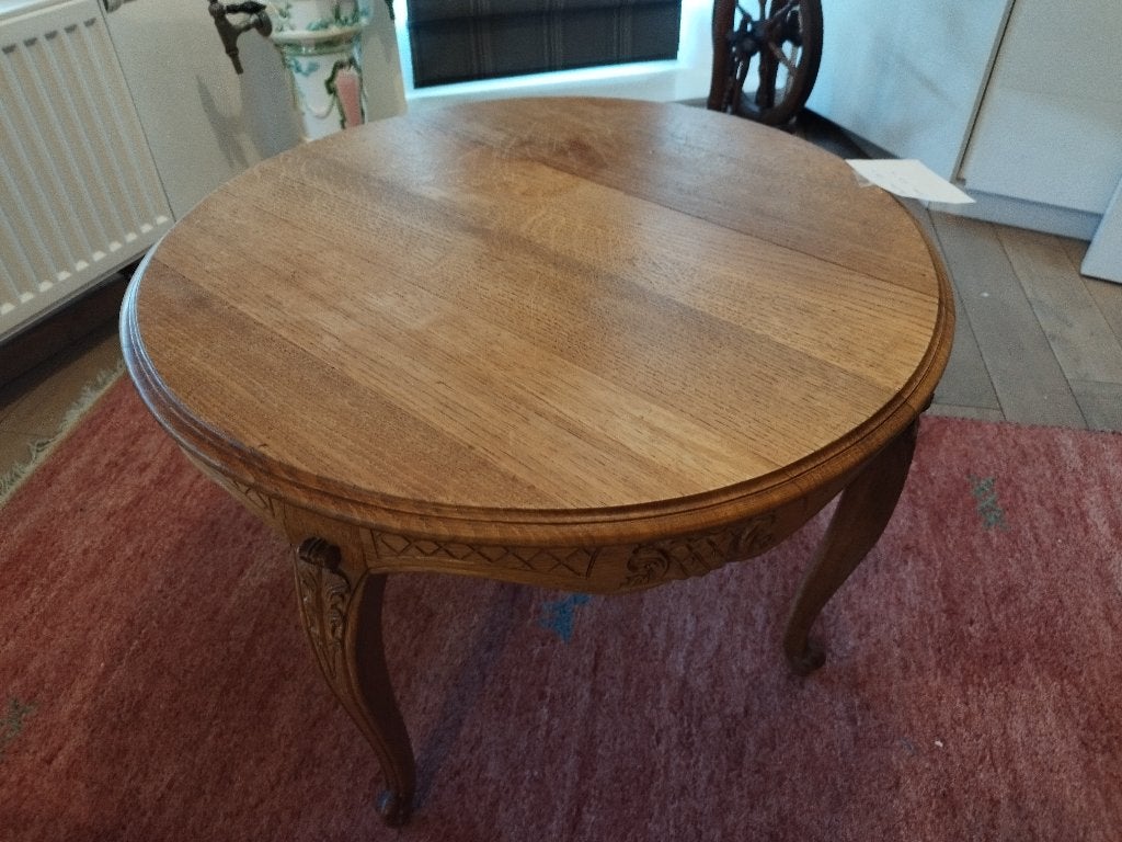 Table Salon en chêne, Maison & Meubles, Enlèvement, Utilisé, Rond, Chêne