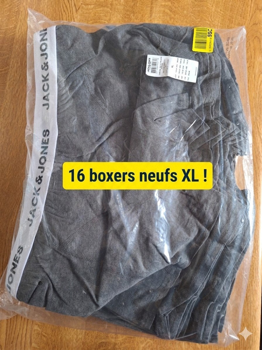 ​lot de 16 boxers jack and jones gris neufs XL, Vêtements | Hommes, Enlèvement ou Envoi, Gris, Jack & Jones, Boxer