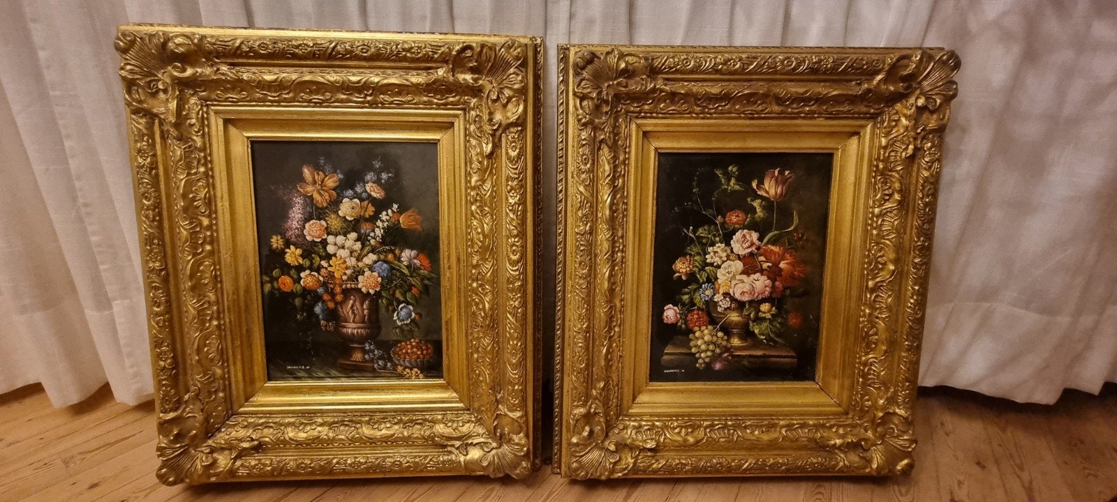 Prachtig paar klassieke bloemstillevens - W. Sanders (Set 2), Enlèvement