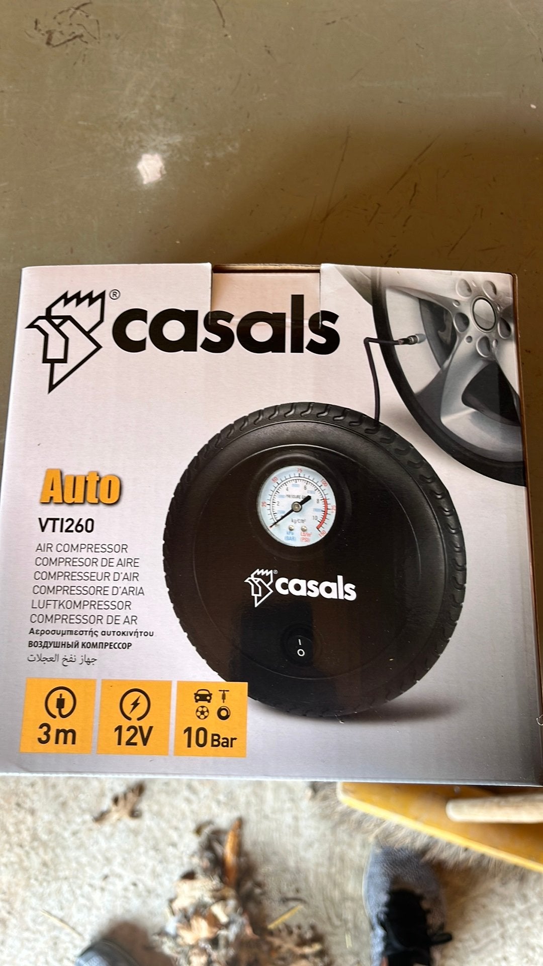 Compressor draagbaar 12V, Ophalen, Zo goed als nieuw