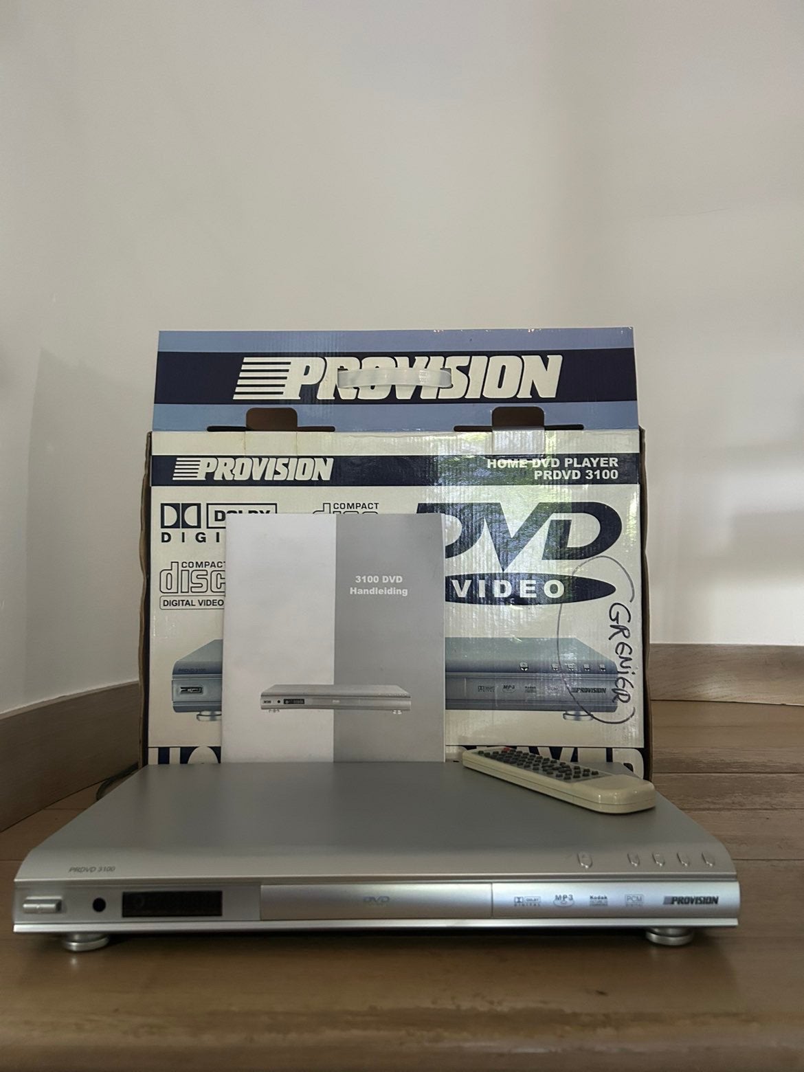 11:524 (21) Lecteur DVD Provision PRDVD 3100 + télécommande, TV, Hi-fi & Vidéo, Lecteurs DVD, Comme neuf, Lecteur DVD, Autres marques