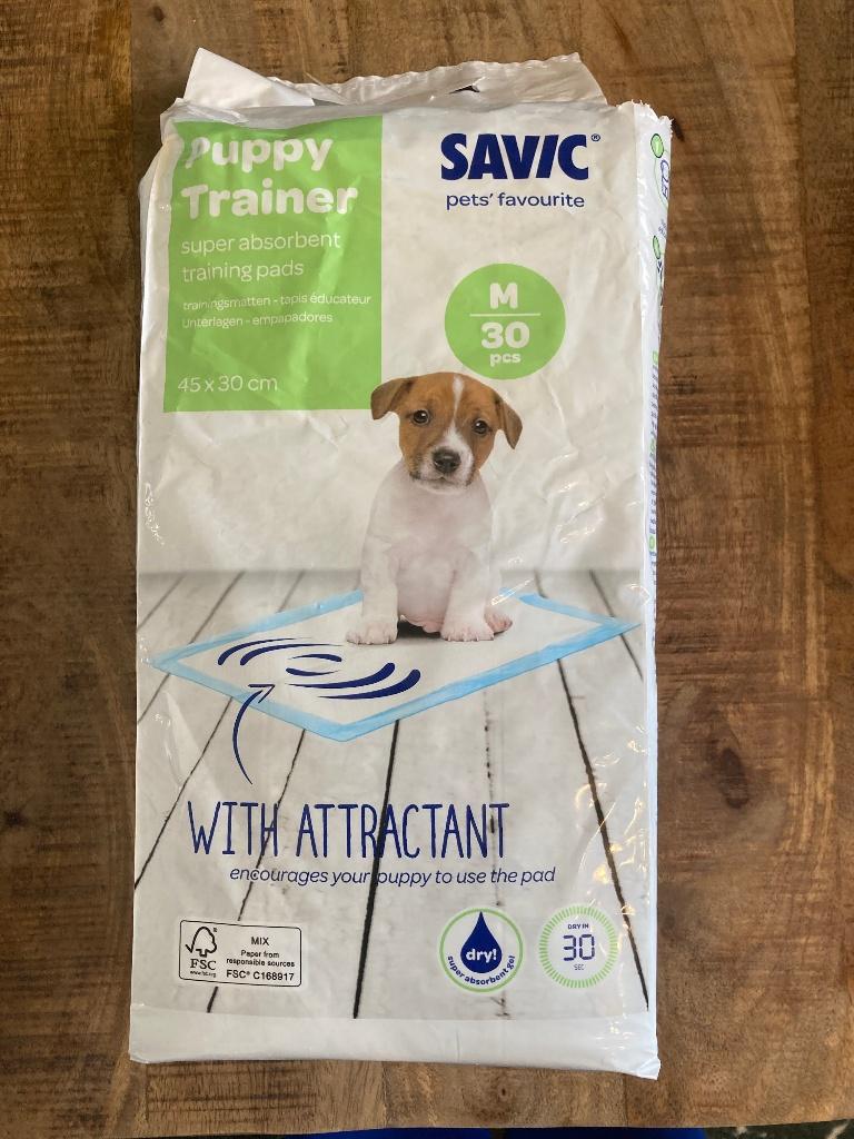 Puppy trainer trainings pads M - 28 stuks - Savic, Dieren en Toebehoren, Ophalen of Verzenden, Zo goed als nieuw