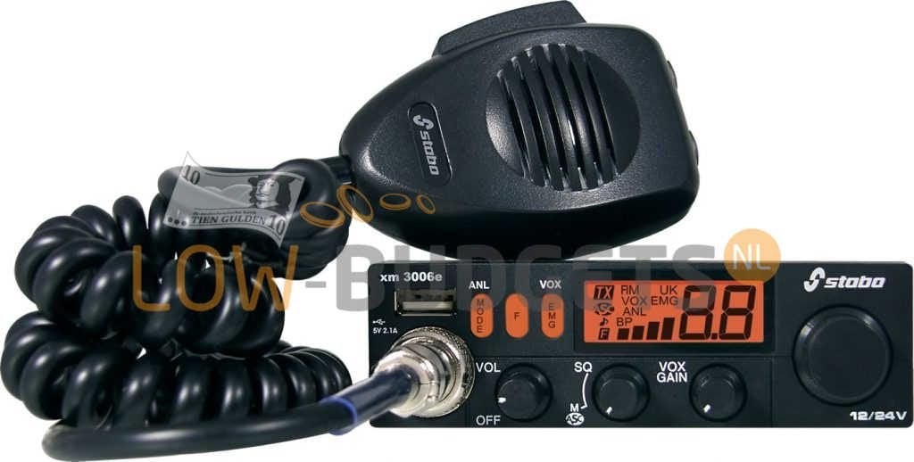 Stabo XM 3006E Mobilofoon met VOX en USB Aansluiting, Envoi