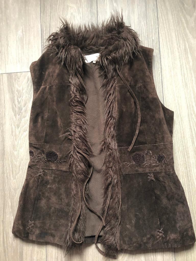 XANDRES jas zonder mouwen, Kleding | Dames, Bruin, Zo goed als nieuw, Xandres, Ophalen