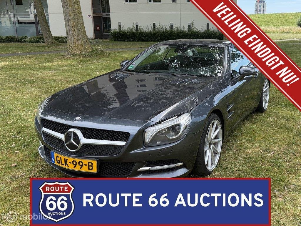 Mercedes-Benz SL 500 | 2013 | Route 66 Auctions, Auto's, Mercedes-Benz, Gebruikt, Zwart, Bedrijf, Handgeschakeld
