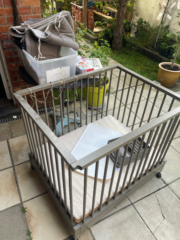 Babypark, Enlèvement, Utilisé, Carré, Réglable en hauteur