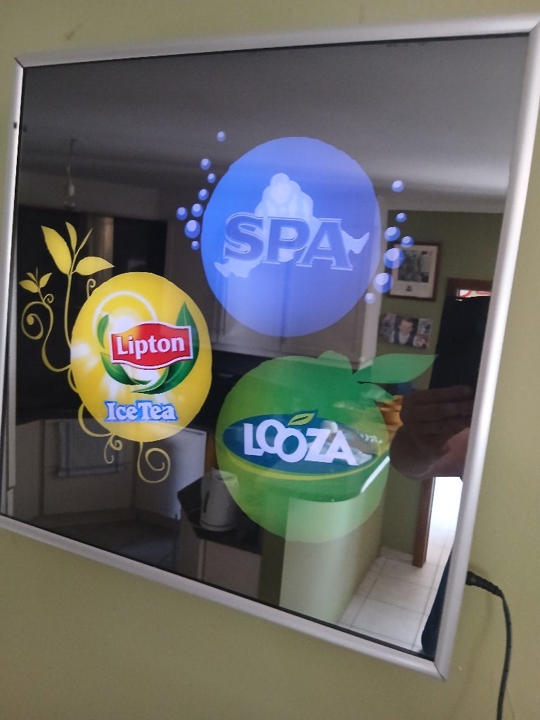 lichtreclame & lipton ice tea & 2 stuks & nieuw lichtreclame, Verzamelen, Ophalen, Nieuw, Lichtbak of (neon) lamp