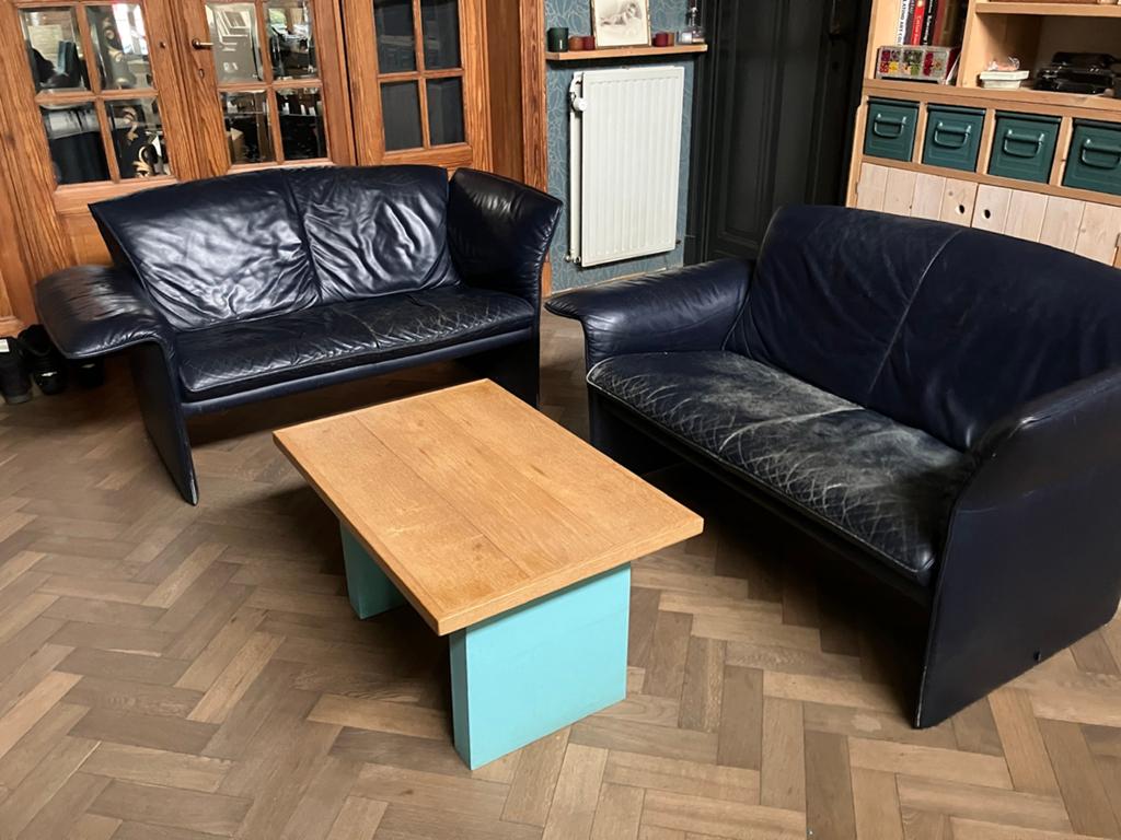 2 sièges design en cuir de la marque Jori, Banc droit, Enlèvement, Utilisé, Cuir