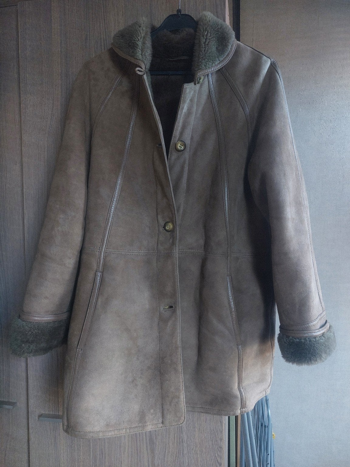 Vintage Hepta S.A. Spaanse Lammy Coat / Shearling Jas, Hepta S.A. Spain, Ophalen, Maat 38/40 (M)