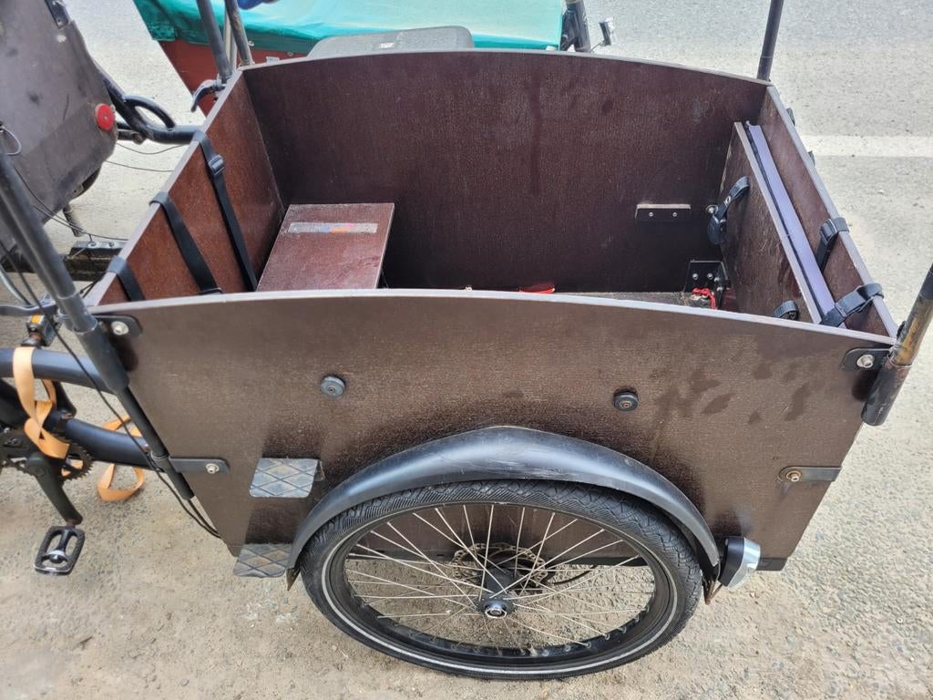 Set houten panelen tray bakfiets, Ophalen