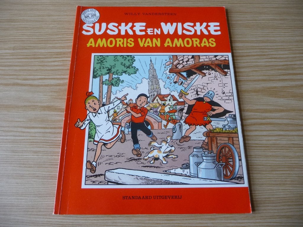 Suske & Wiske 200. Amoris van Amoras EERSTE DRUK €5, Boeken, Willy Vandersteen, Eén stripboek, Nieuw, Ophalen of Verzenden